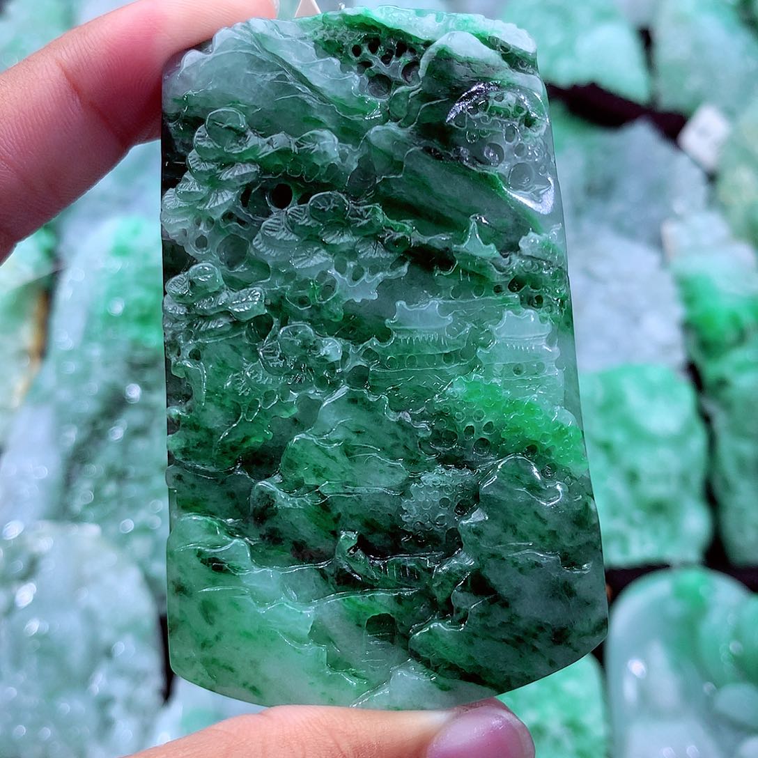 翡翠未镶嵌吊坠(不含链)