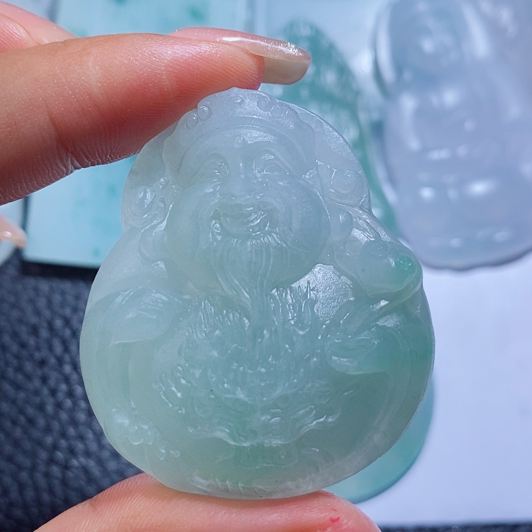 定制翡翠未镶嵌付款后联系客服确认抛光