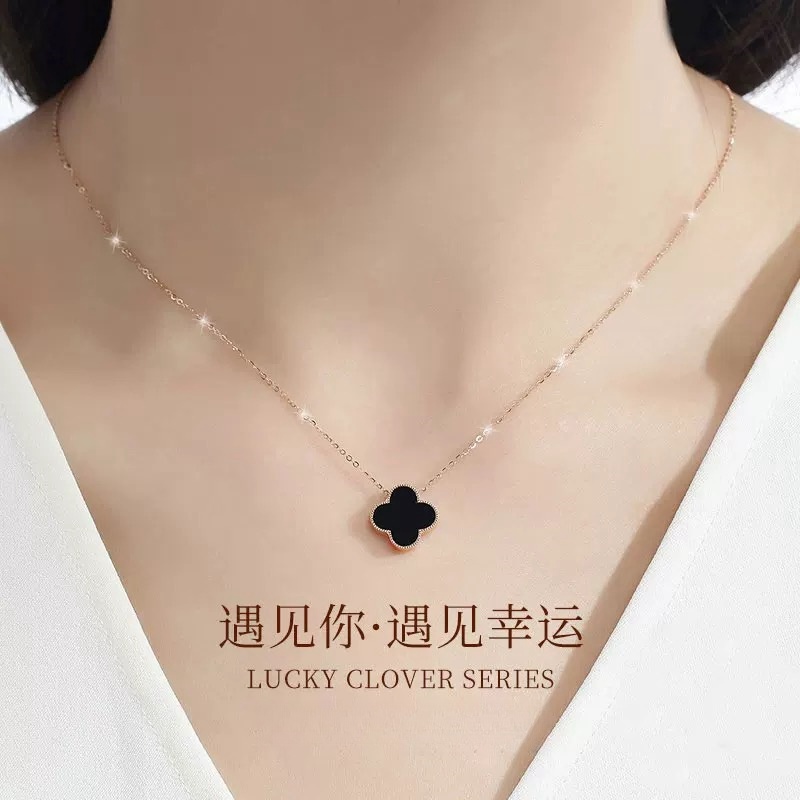 合金项链 项链四叶草项链ins时尚项链