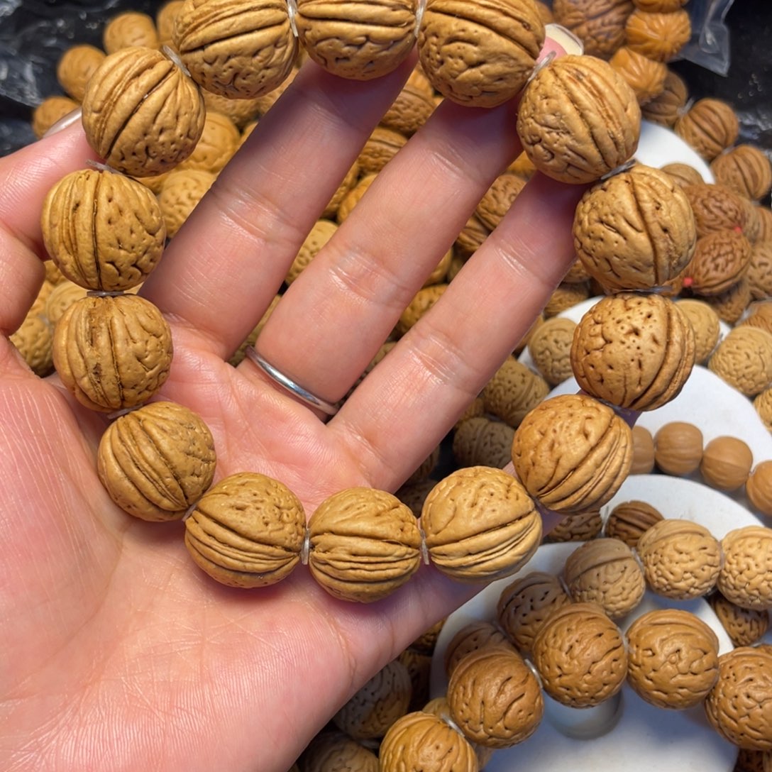 尽***欢桃木桃核手串19+野生肌肉