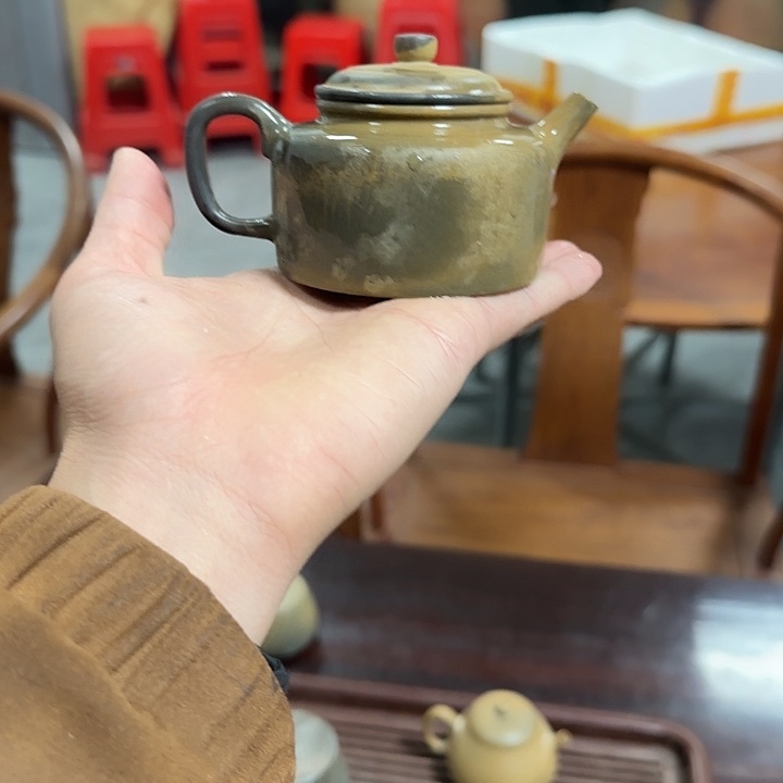 紫砂茶壶坭兴陶柴烧