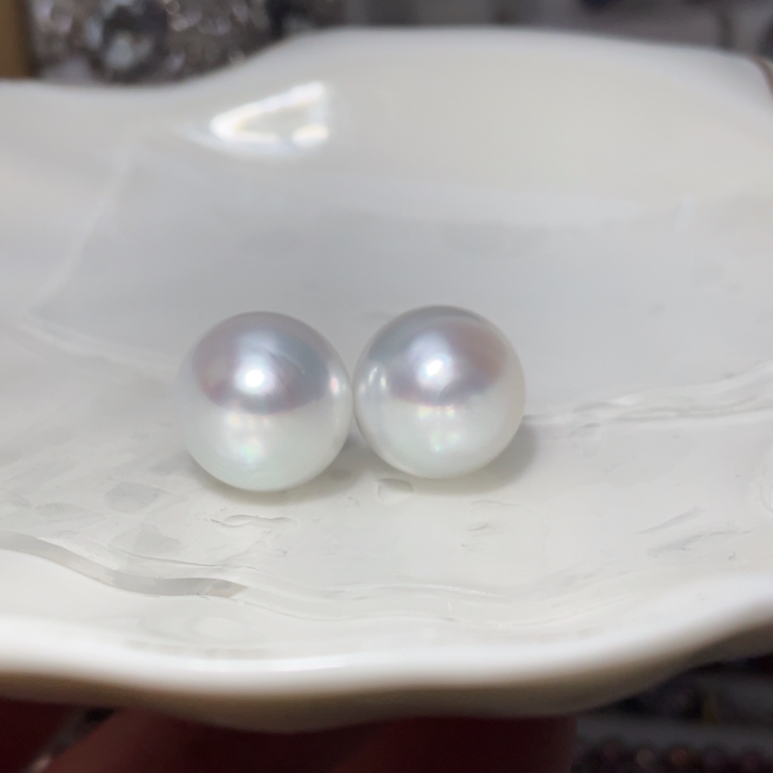 是****海水珍珠银S925镶嵌耳饰