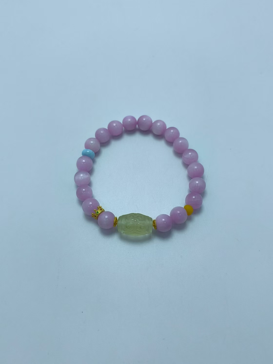 紫锂辉九珠子黄水晶手串 B6220 多样性发其一 气质 | 时尚 | 百搭