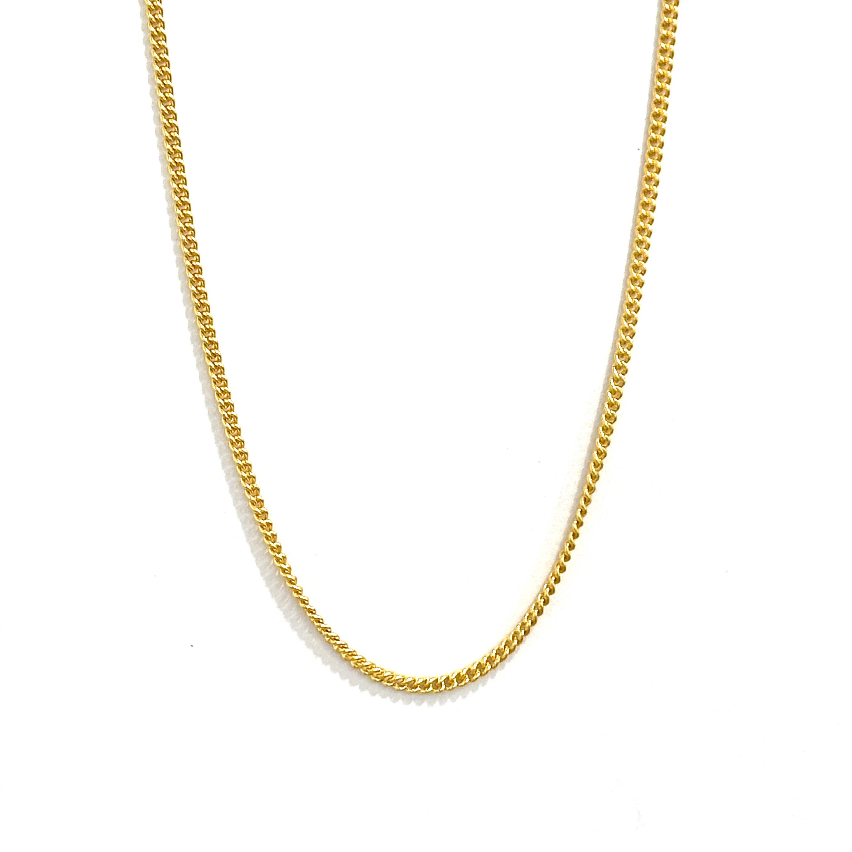 链子足银 时尚18寸侧身项链