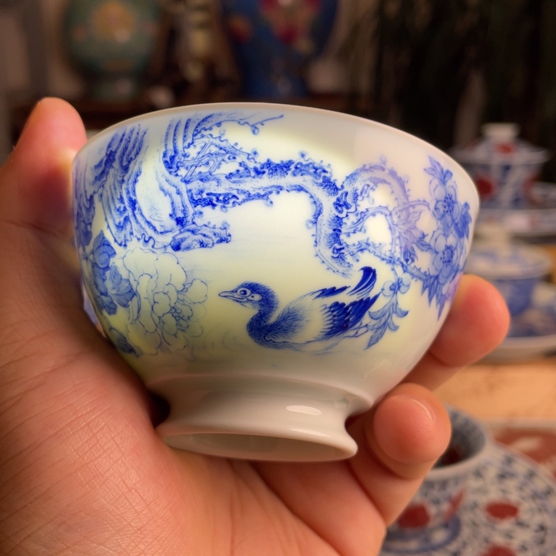 九段花鸟杯子系列
