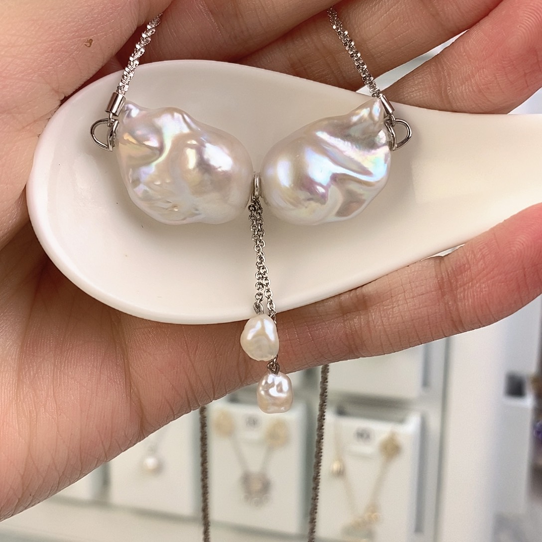 淡水珍珠颈饰合金向****?