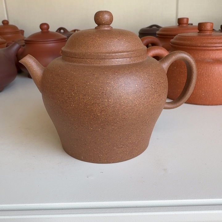 紫砂茶杯桃花泥宫灯