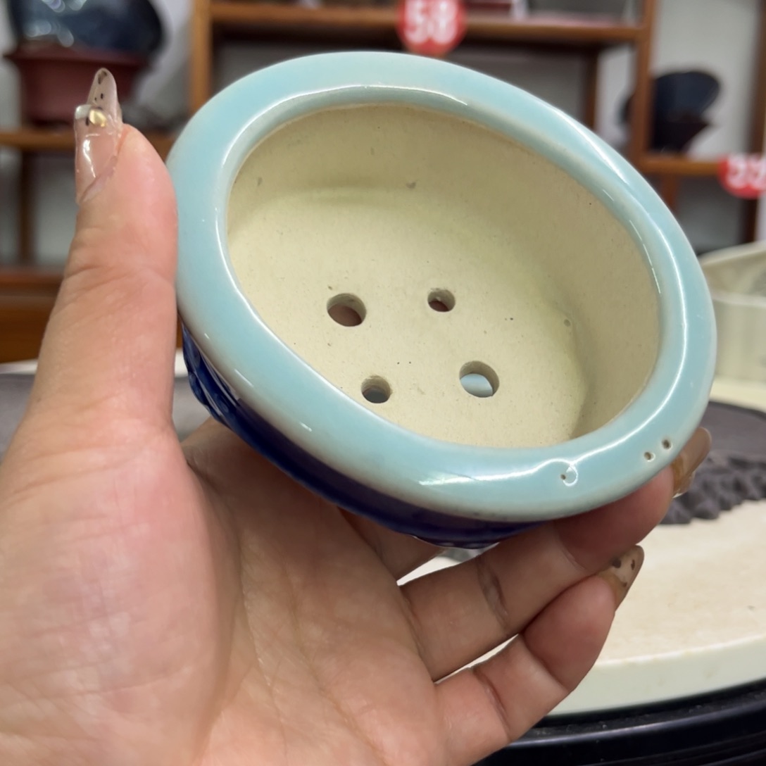 紫砂花盆量****M瑕疵3点3.5-10-8