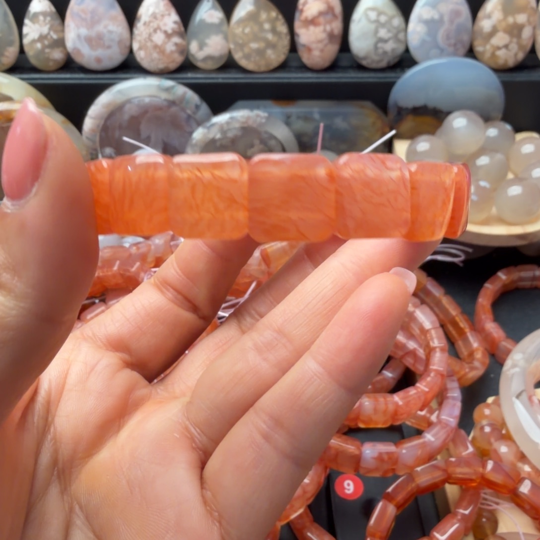 五***格玛瑙/玉髓合金颈饰