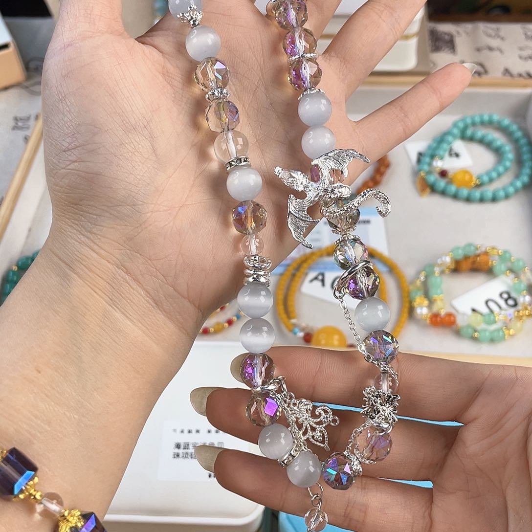 针钠钙石银S925镀金镶嵌手饰