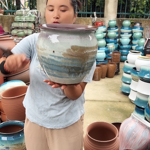 24/25瑕疵一个盆子