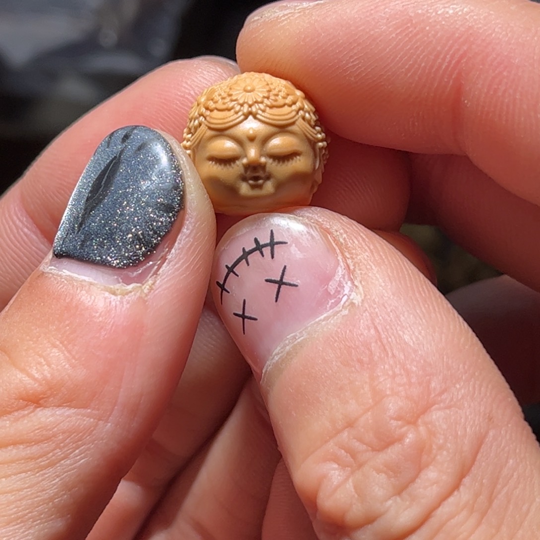 猴头核桃吊坠绿度母全品无瑕无药单科福利