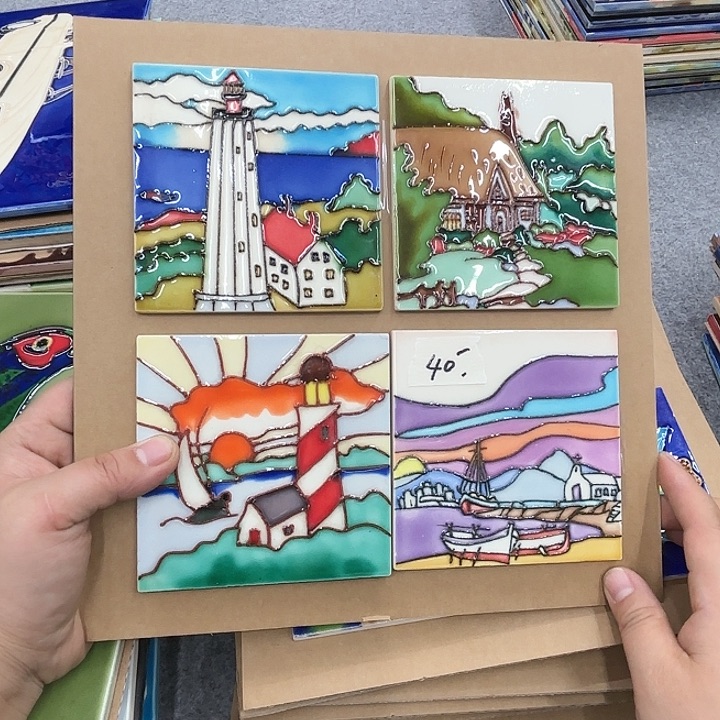 陶瓷板画10/10四个
