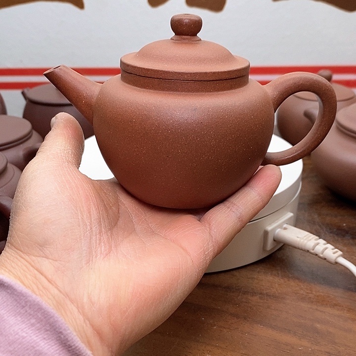 紫砂茶壶单元矿降坡泥笠帽200CC