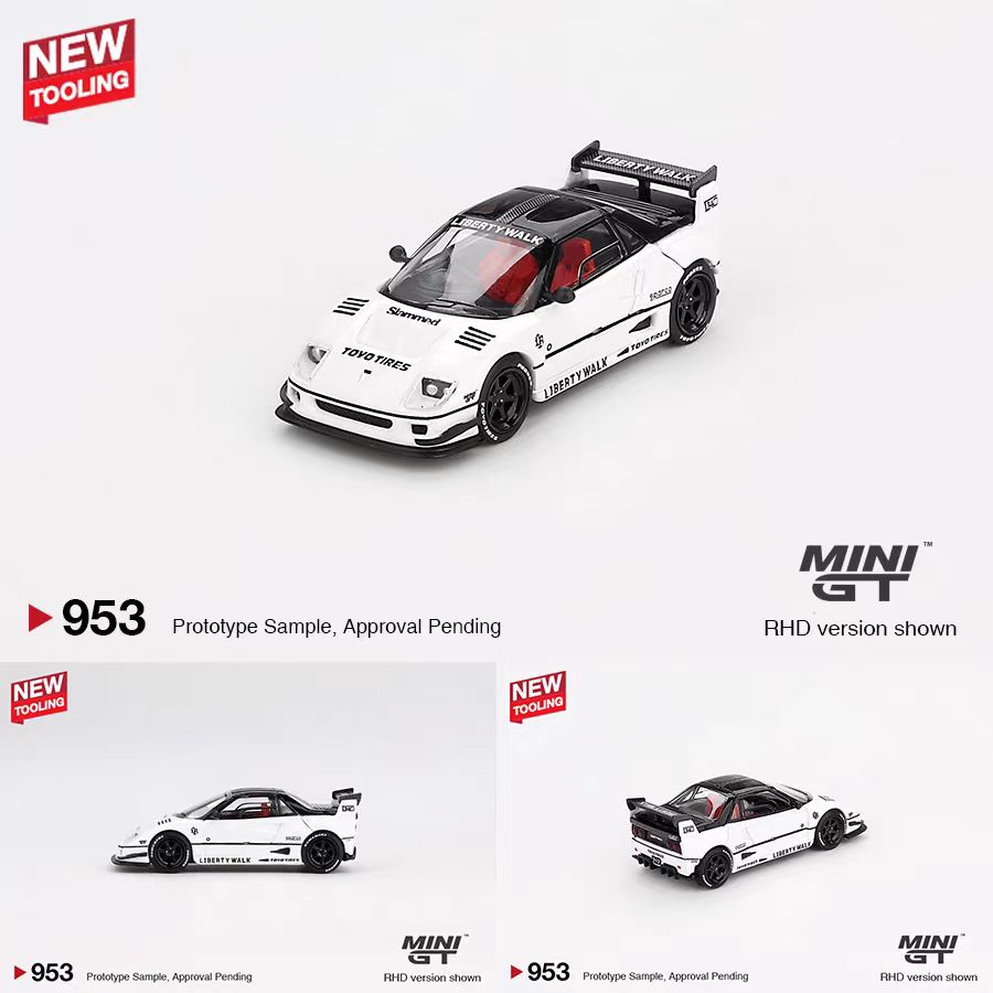 MINIGT合金车模1:64马自达AZ-1 LBWK LB40白 2024东京汽车沙龙953