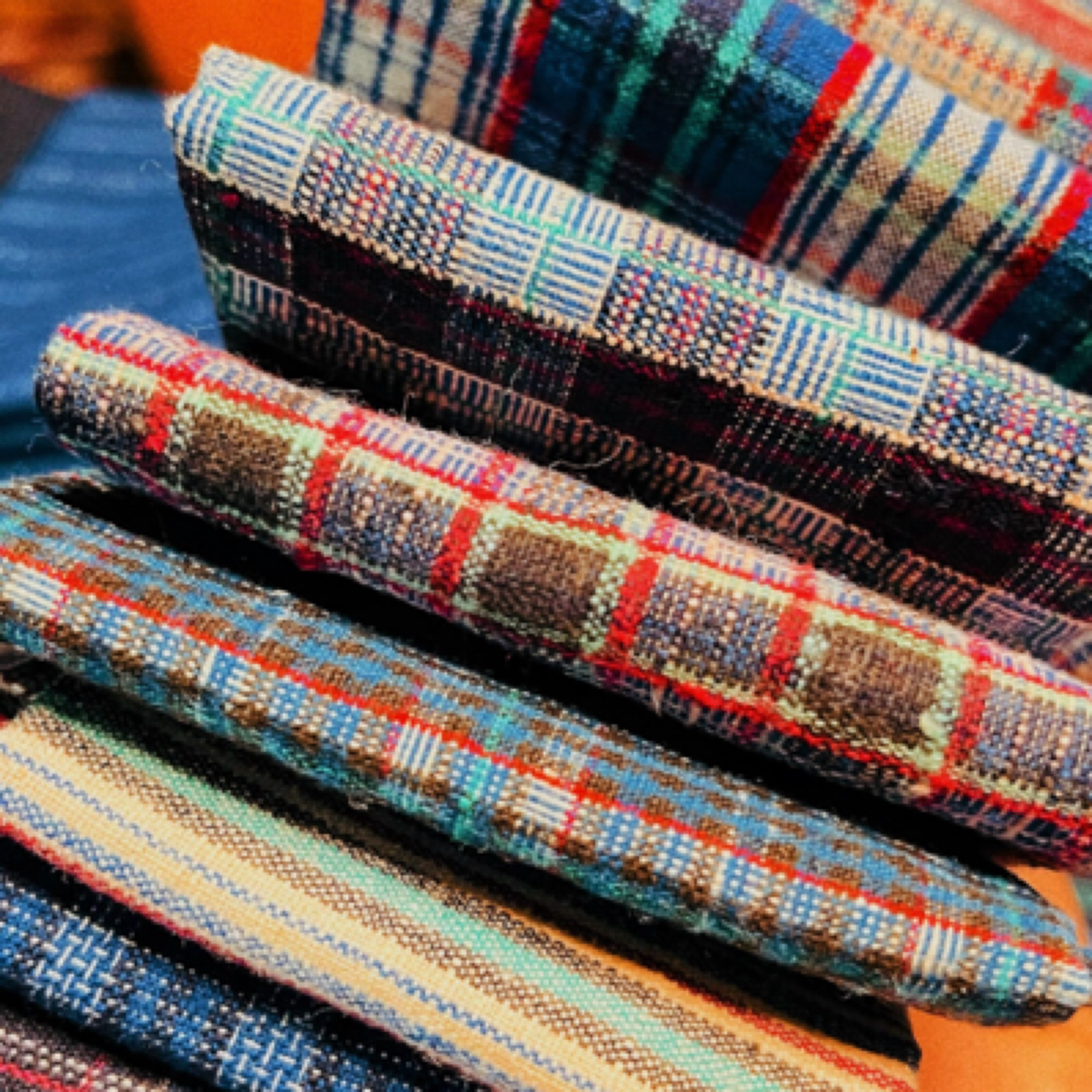 布组布艺布料100%全棉棉布布料纯棉｜手织土布20片不同颜色