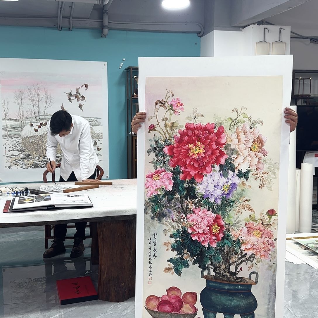 国画国画作品展李老师