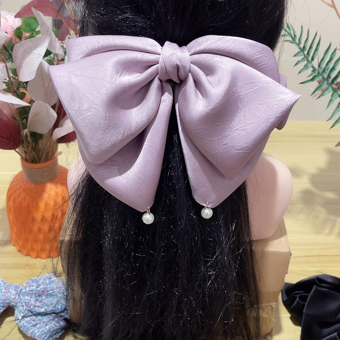 布艺铁合金蝴蝶结发夹