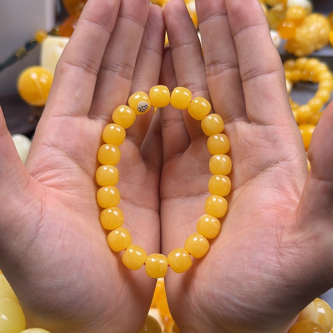 琥珀珠宝奇石未镶嵌同料老型11mm