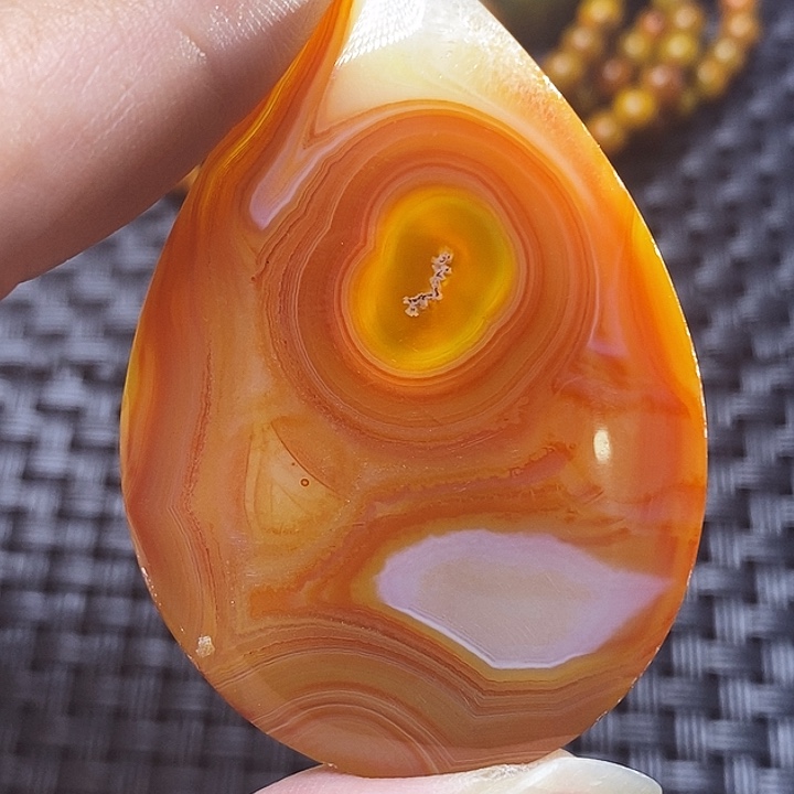 对***风玛瑙/玉髓未镶嵌颈饰