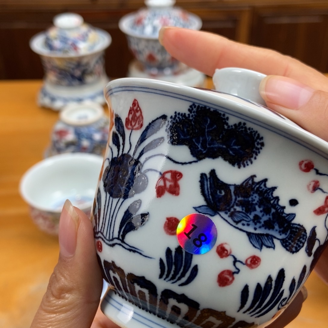 手绘现代茶具非古董