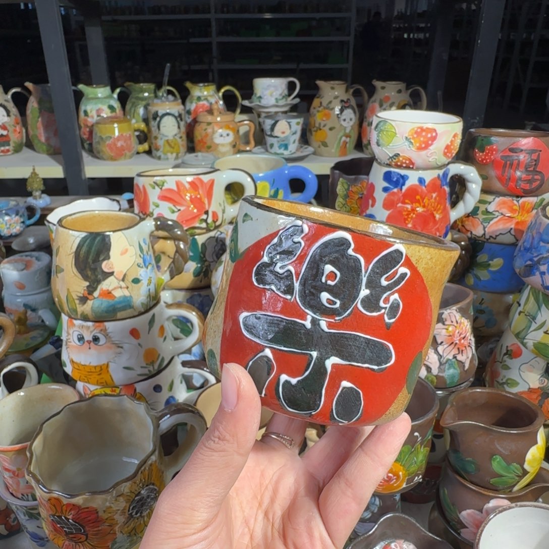 紫砂景德镇手工陶瓷釉下彩微瑕28