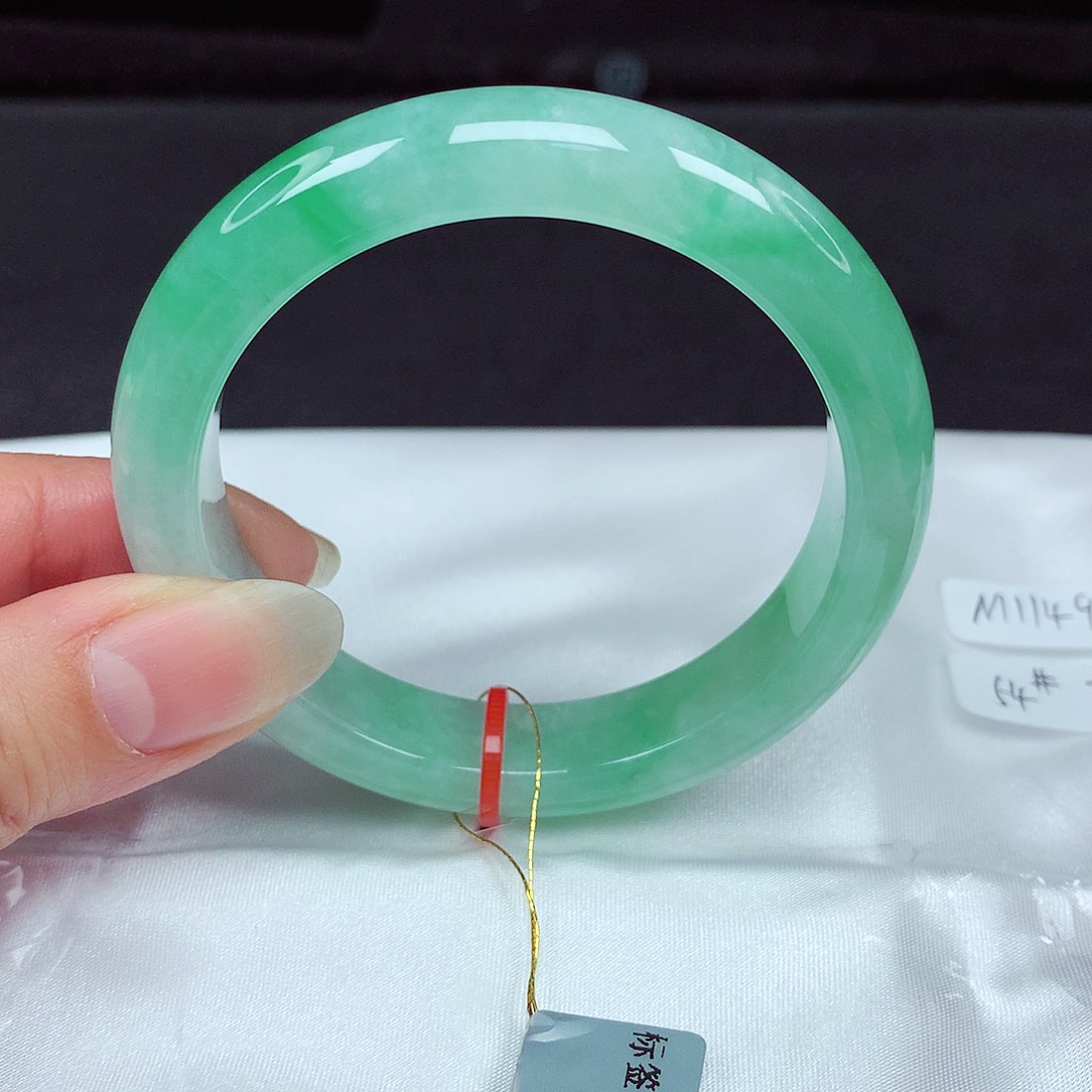 未镶嵌手镯翡翠54圈910