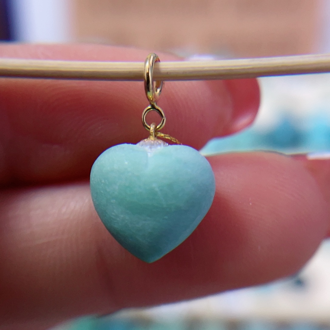 绿松石珠宝奇石18K金镶嵌