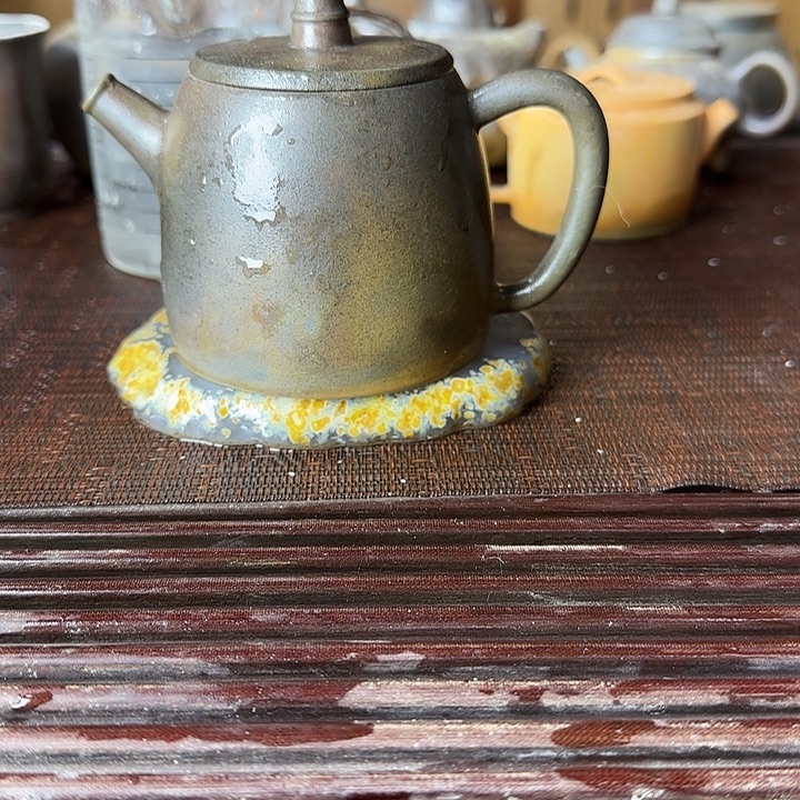 x***豹紫砂茶壶坭兴陶龙窑柴烧大寺