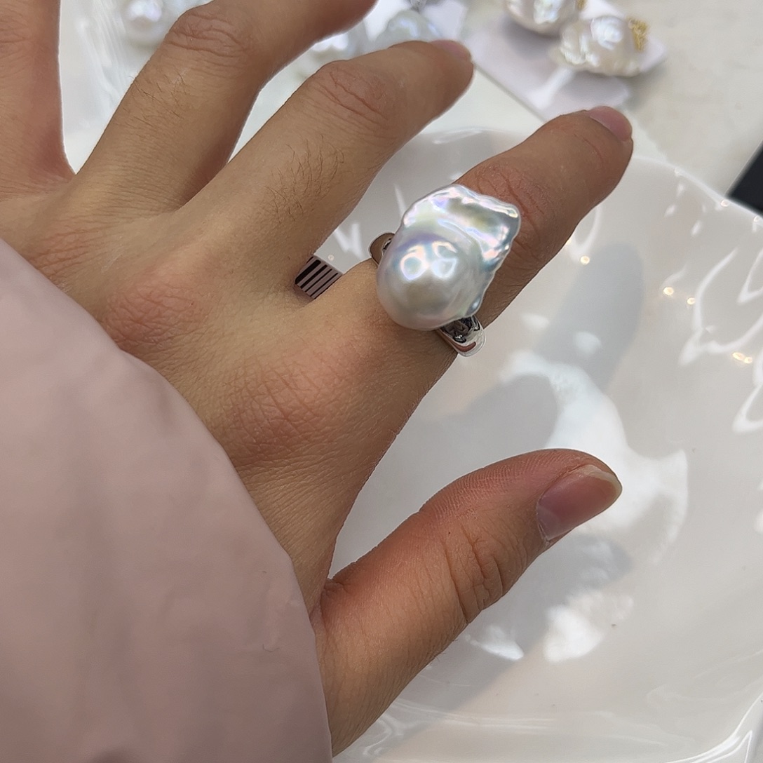 耳饰合金淡水珍珠