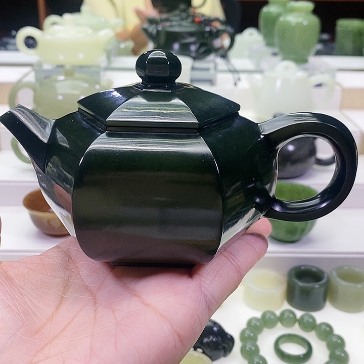 未镶嵌和田玉挂件茶壶280ml
