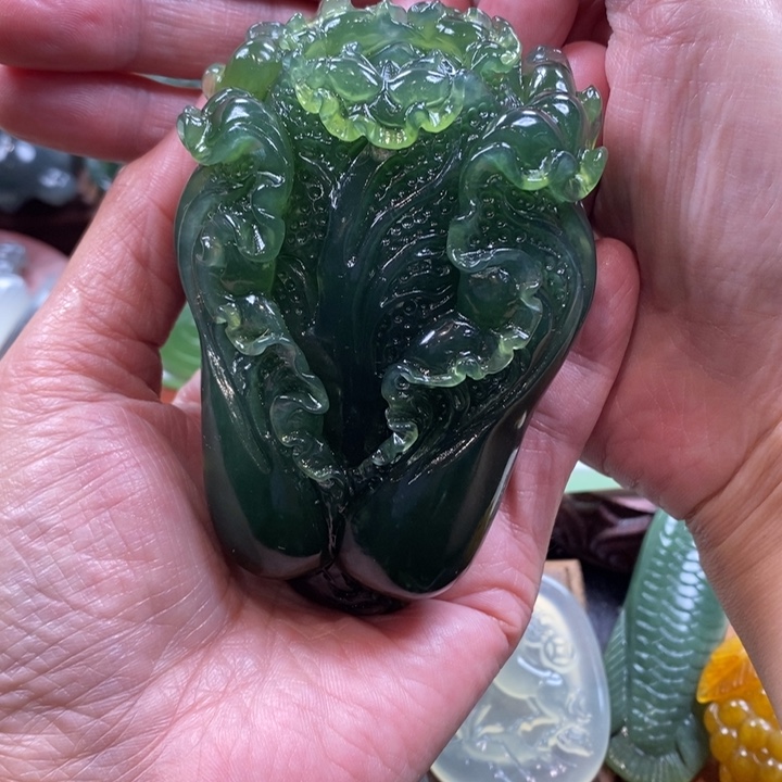 蛇纹石玉未镶嵌手把