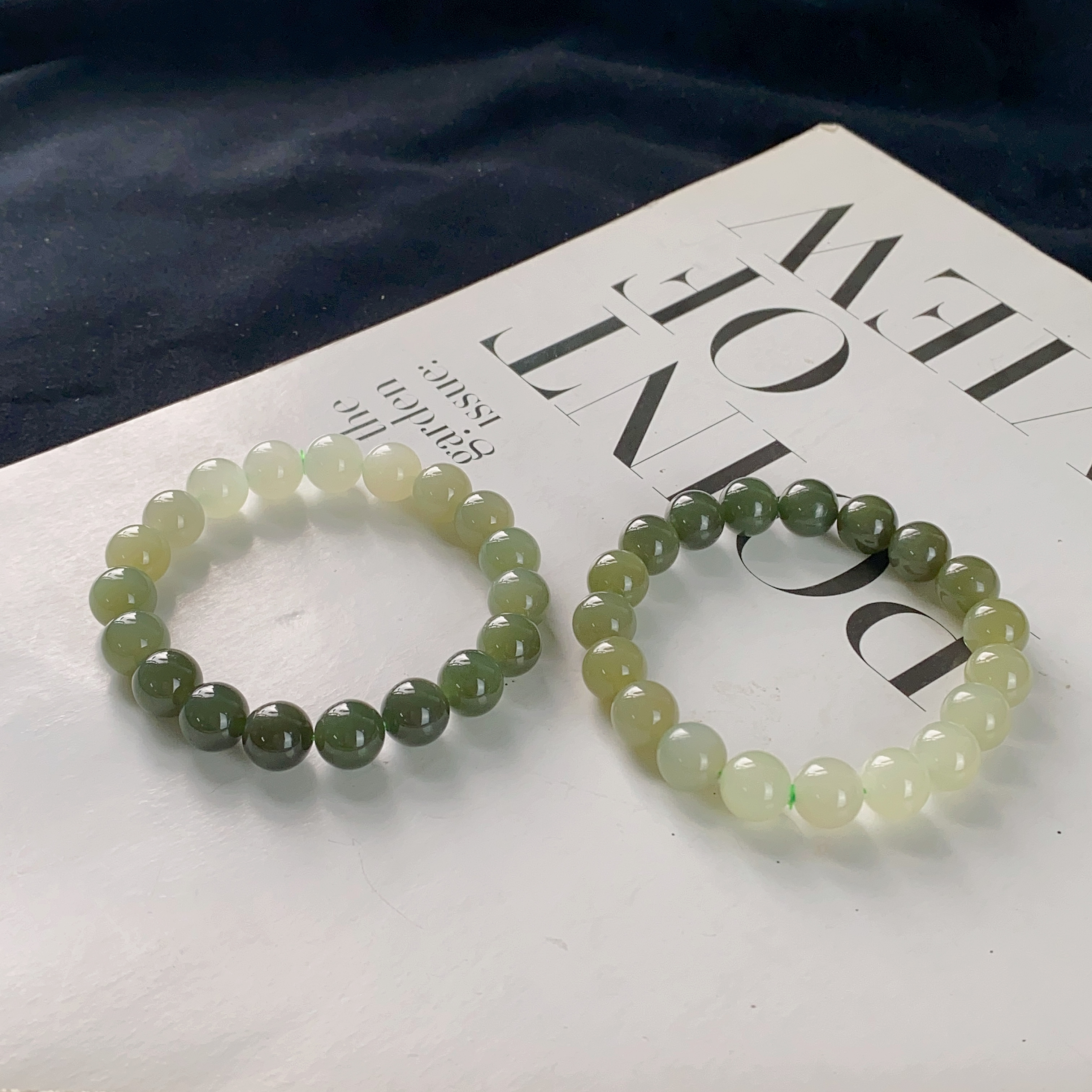 1888/ZY888-694 和田玉时尚百搭9+手串/多样性发/一件