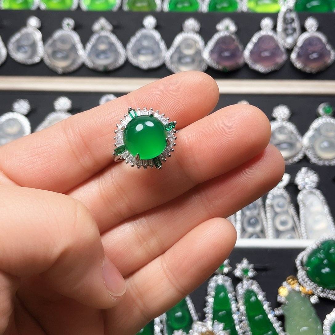 玛瑙/玉髓戒指合金