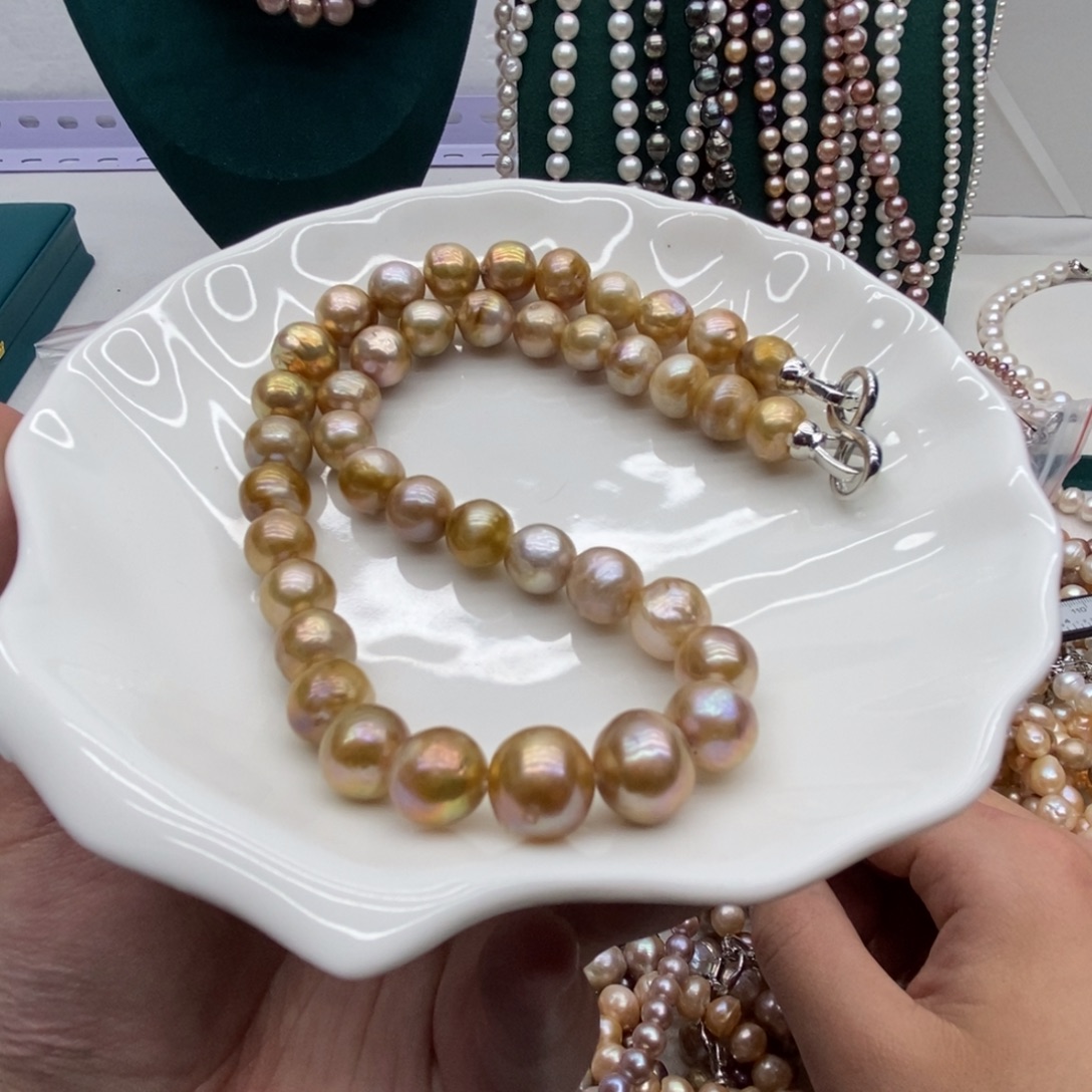 淡水珍珠天然淡水珍珠无人工干预银S925镶嵌11