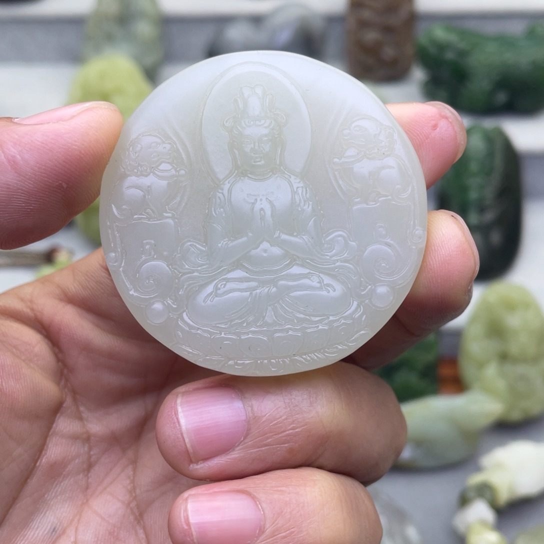 和田玉未镶嵌颈饰