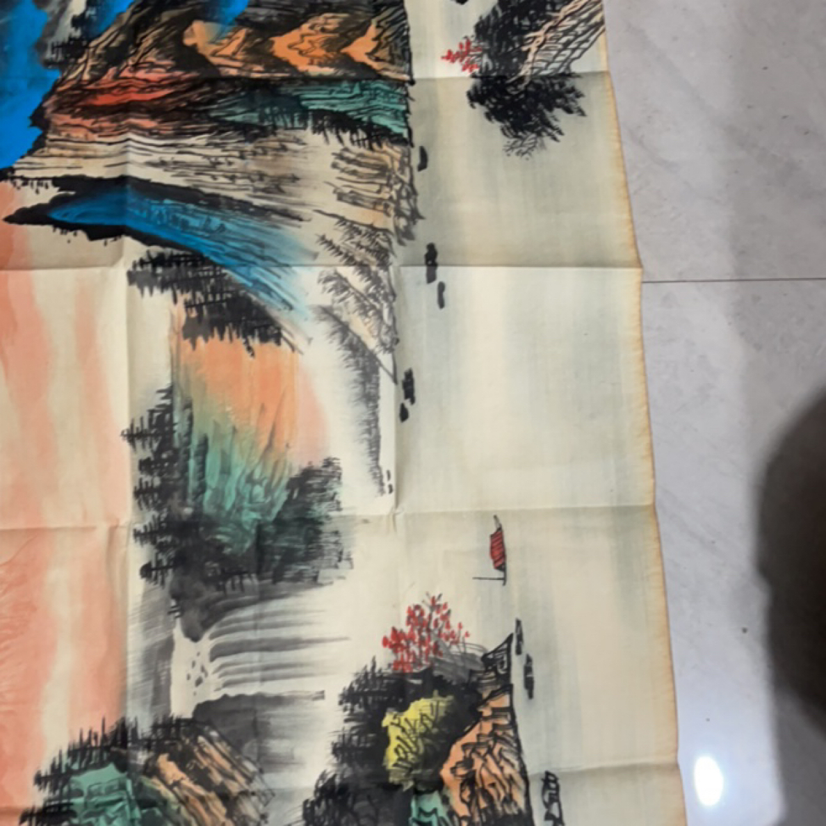 玖玖画院。 六尺山水