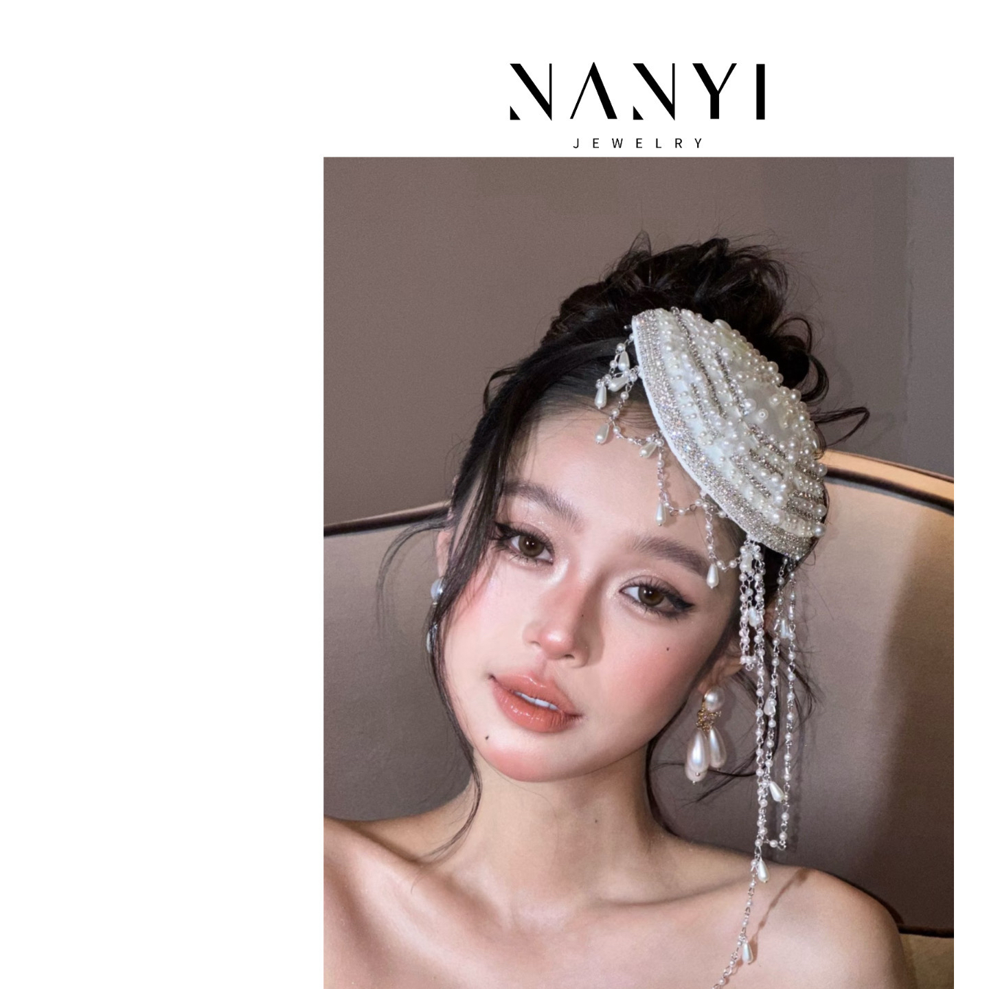 小南一｜方圆同款 红毯千金 女明星珍珠礼帽