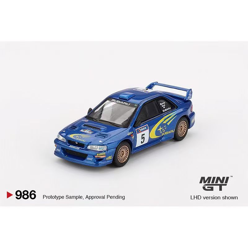 MINIGT 1:64 #986 斯巴鲁翼豹 WRC99 1999年澳大利亚拉力赛冠军#5