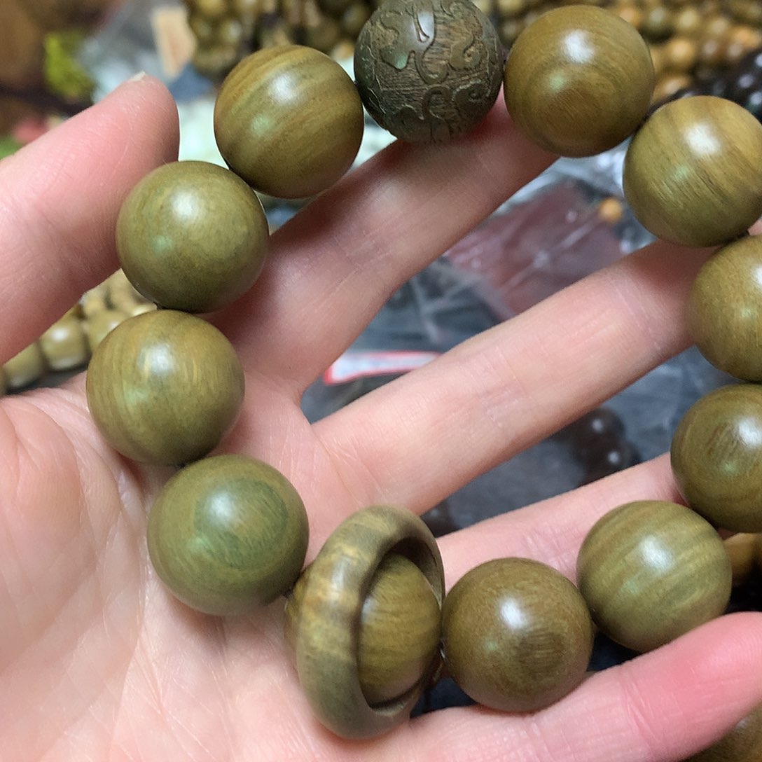 维腊木（绿檀）手串/手链清*