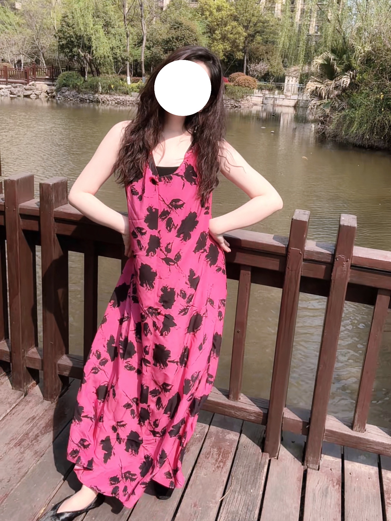 瑕疵福利极简无袖连衣裙