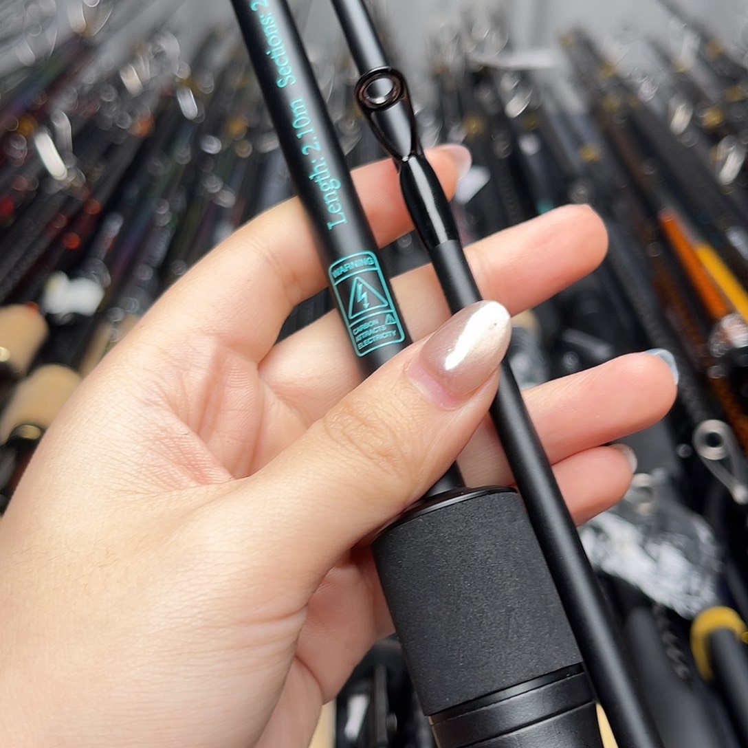 瑞***子3.8m碳素2.1m直柄两节