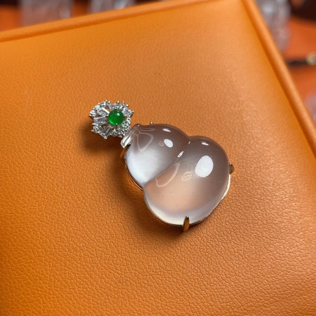 石英质玉葫芦银S925镶嵌我*