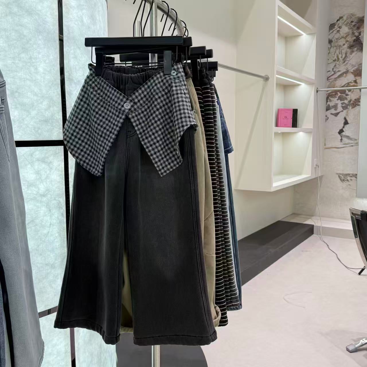 【2025秋冬韩款】秋冬款儿童屁帘休闲牛仔裤W2682