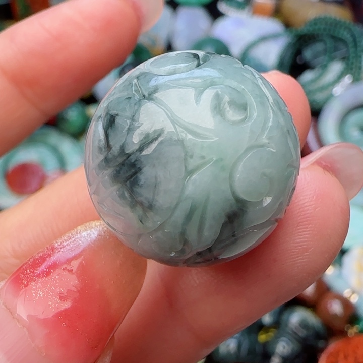 翡翠颈饰未镶嵌天然A货38