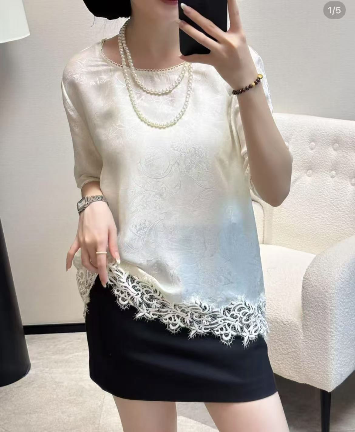2025年新款新中式国风圆领刺绣绣花打底衫超薄透气2925