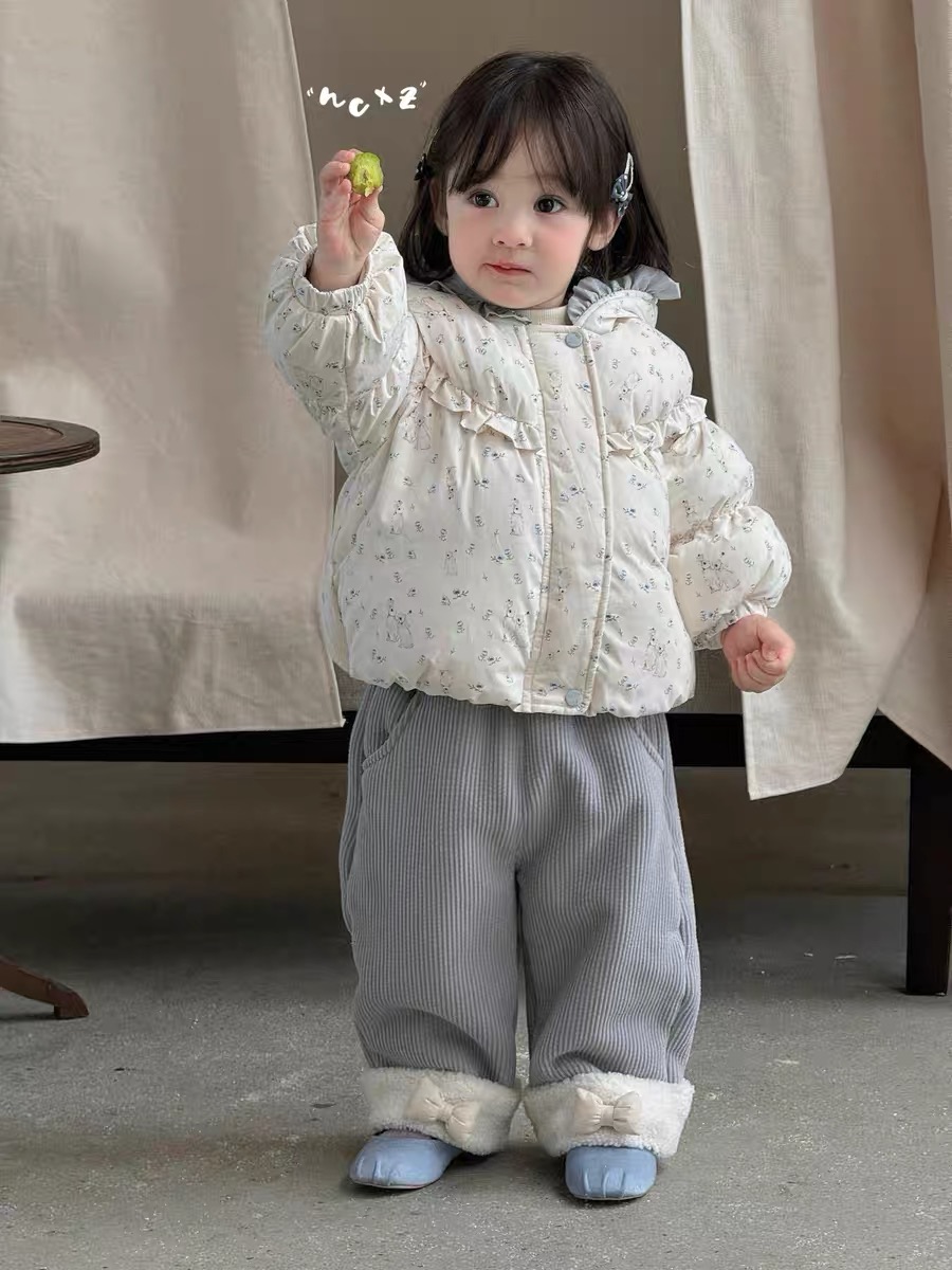 奶茶小猪-【花小兔8011】连帽羽绒外套