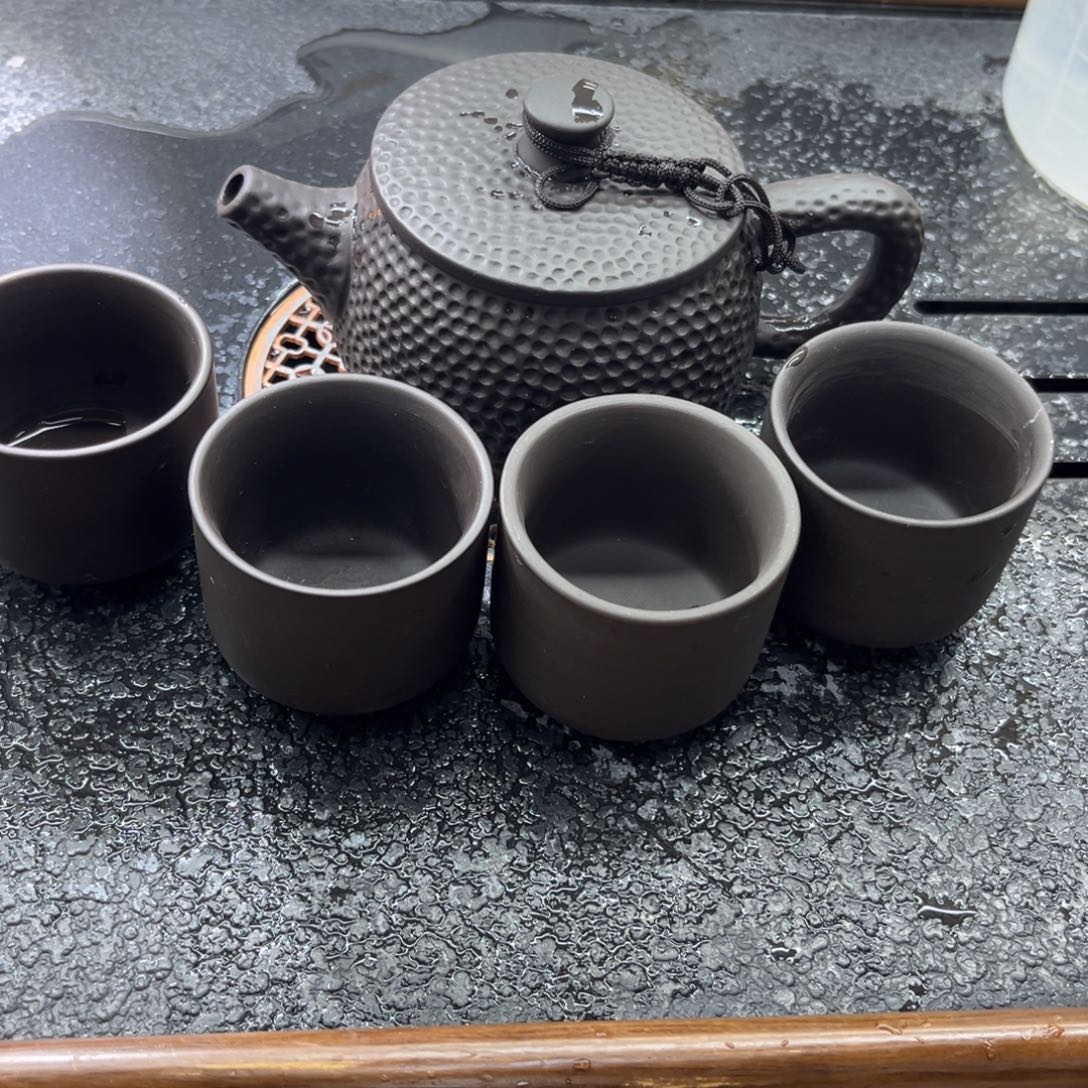 茶壶紫砂紫砂壶4杯
