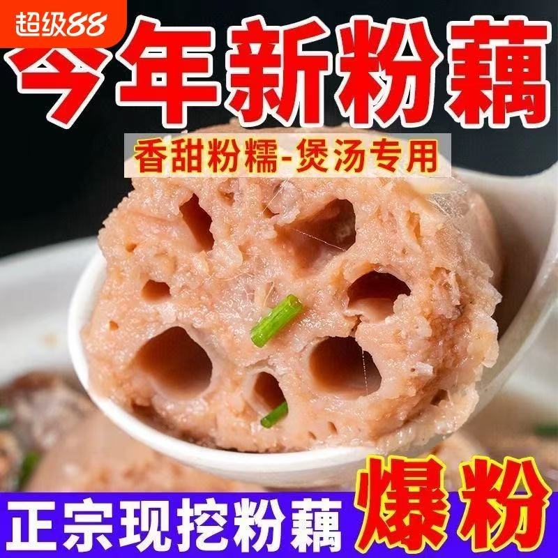2025年新鲜现挖粉藕煲汤炖汤口感粉糯农家特产脆甜爽口