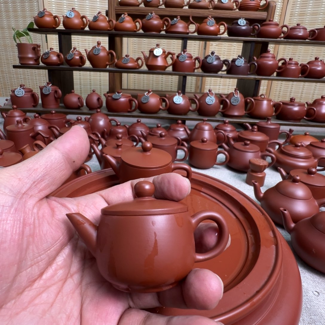 牛***，紫砂茶壶潮州手拉朱泥壶，微瑕不退换